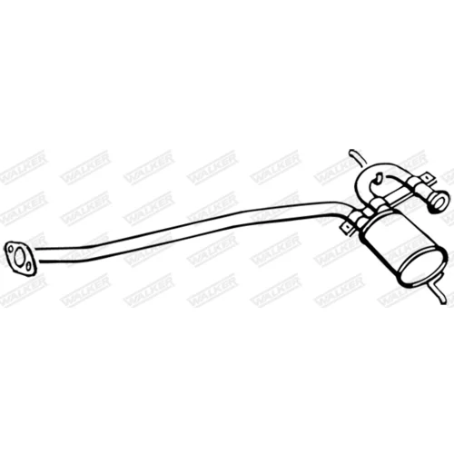 Stredný tlmič výfuku WALKER 17242