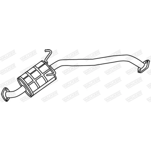 Stredný tlmič výfuku WALKER 18617