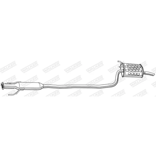 Koncový tlmič výfuku 21895 /WALKER/ - obr. 1