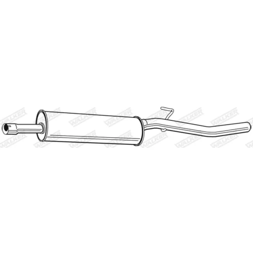 Stredný tlmič výfuku 23656 /WALKER/ - obr. 8