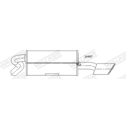 Koncový tlmič výfuku 24497 /WALKER/ - obr. 1