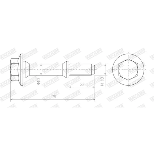 Skrutka pre výfukový systém 83170 /WALKER/ - obr. 8