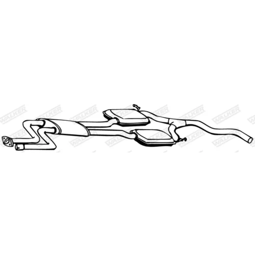 Stredný tlmič výfuku WALKER 14974