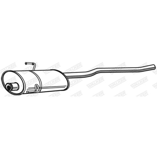 Stredný tlmič výfuku WALKER 22192