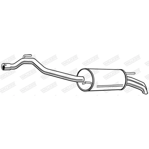 Koncový tlmič výfuku 22206 /WALKER/ - obr. 1