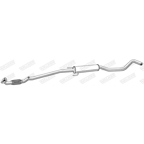 Stredný tlmič výfuku 22370 /WALKER/ - obr. 2