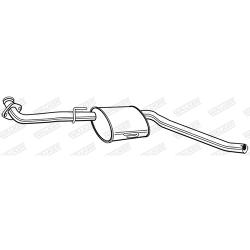 Stredný tlmič výfuku 22580 /WALKER/ - obr. 8