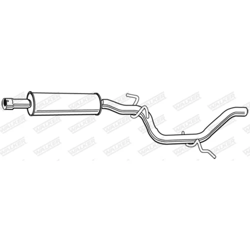 Stredný tlmič výfuku 23029 /WALKER/ - obr. 1