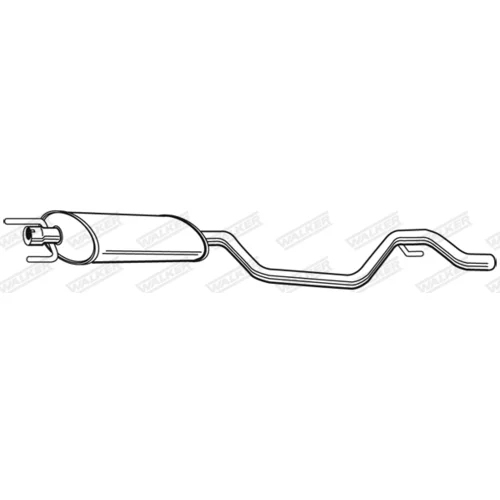 Stredný tlmič výfuku WALKER 23058