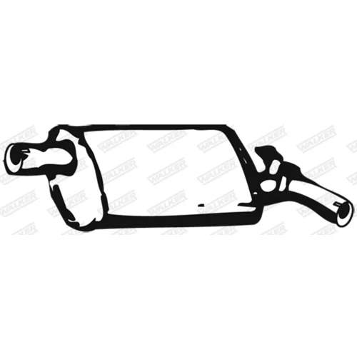 Koncový tlmič výfuku WALKER 01680