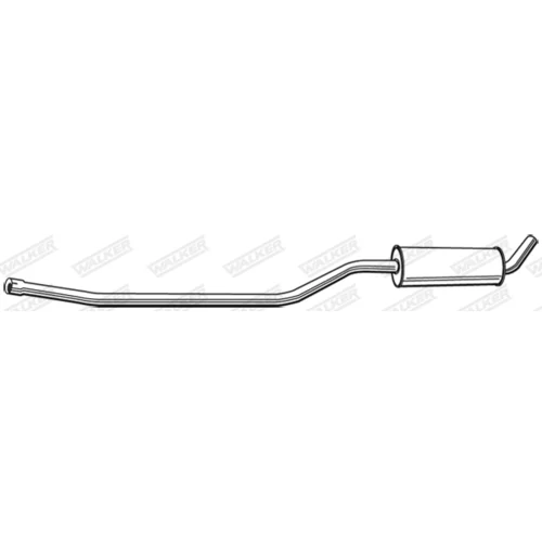 Stredný tlmič výfuku WALKER 06402