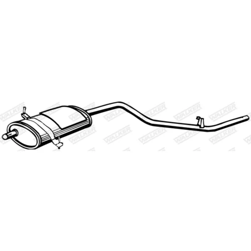 Stredný tlmič výfuku WALKER 15084