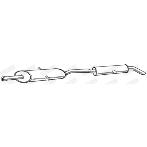 Koncový tlmič výfuku 21521 /WALKER/ - obr. 1