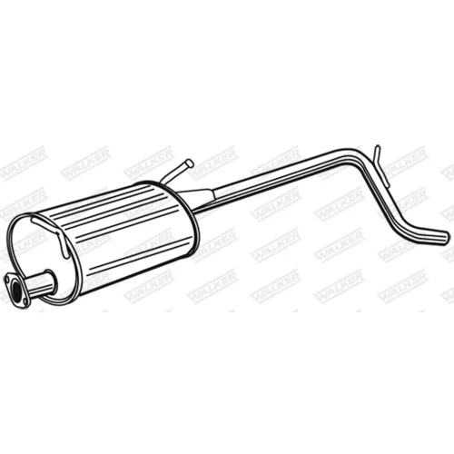 Stredný tlmič výfuku WALKER 22009
