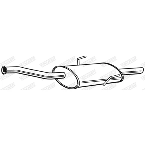 Stredný tlmič výfuku 22545 /WALKER/ - obr. 8