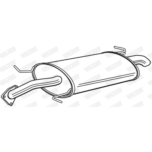 Koncový tlmič výfuku 22695 /WALKER/ - obr. 1