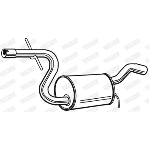 Stredný tlmič výfuku 23128 /WALKER/ - obr. 2