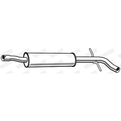 Stredný tlmič výfuku 24053 /WALKER/ - obr. 1