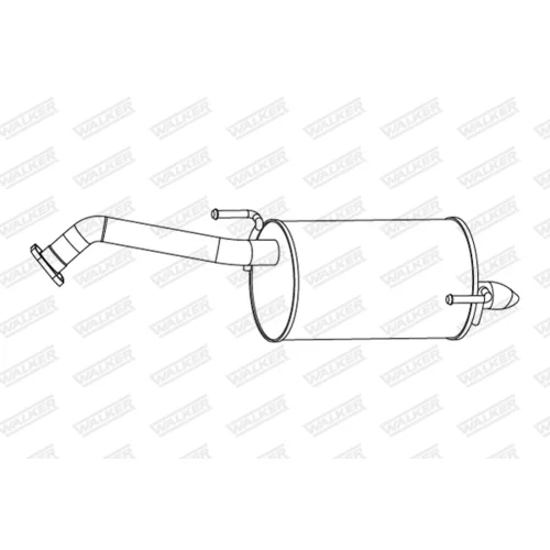 Koncový tlmič výfuku 24296 /WALKER/ - obr. 1