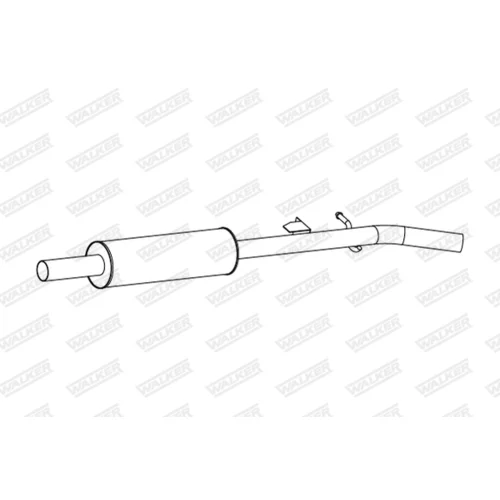 Stredný tlmič výfuku 24309 /WALKER/ - obr. 1
