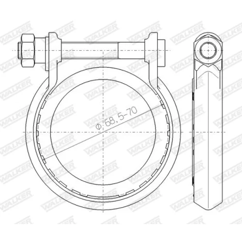Svorka výfukového systému 80550 /WALKER/ - obr. 2