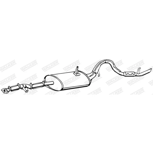 Koncový tlmič výfuku WALKER 16682