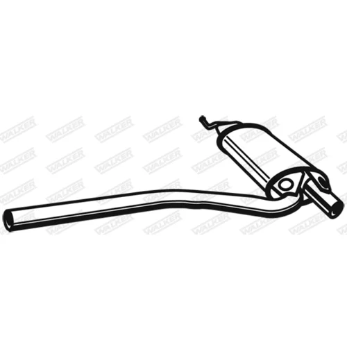 Stredný tlmič výfuku WALKER 21196