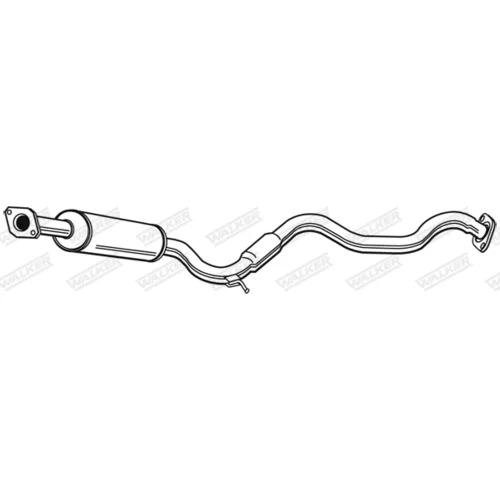 Stredný tlmič výfuku WALKER 22187