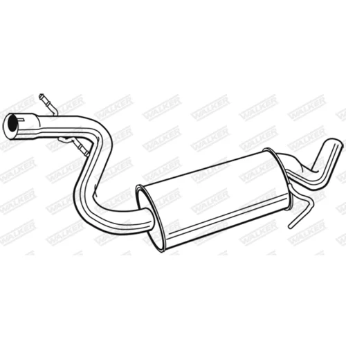 Stredný tlmič výfuku 23104 /WALKER/ - obr. 2