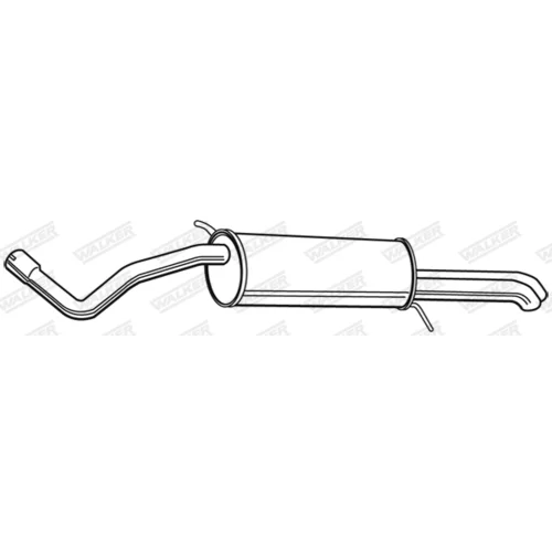 Koncový tlmič výfuku 23345 /WALKER/ - obr. 1