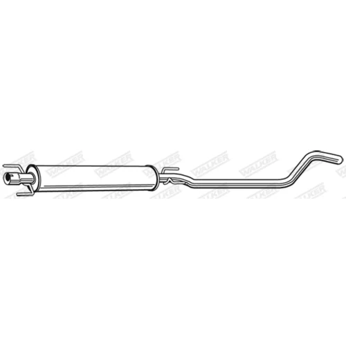 Stredný tlmič výfuku 23667 /WALKER/ - obr. 8