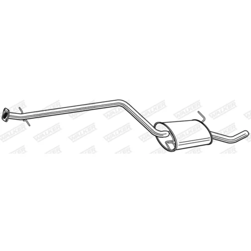 Stredný tlmič výfuku 24074 /WALKER/ - obr. 4