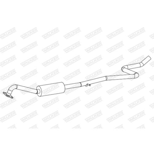 Stredný tlmič výfuku 24288 /WALKER/ - obr. 4