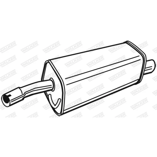 Koncový tlmič výfuku 71391 /WALKER/
