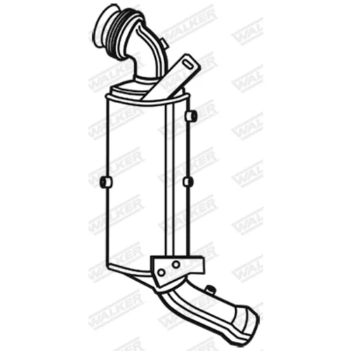 Filter sadzí/pevných častíc výfukového systému 93161 /WALKER/ - obr. 4
