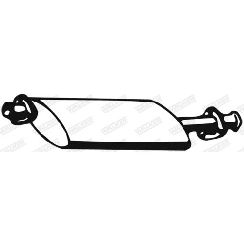 Stredný tlmič výfuku WALKER 02831