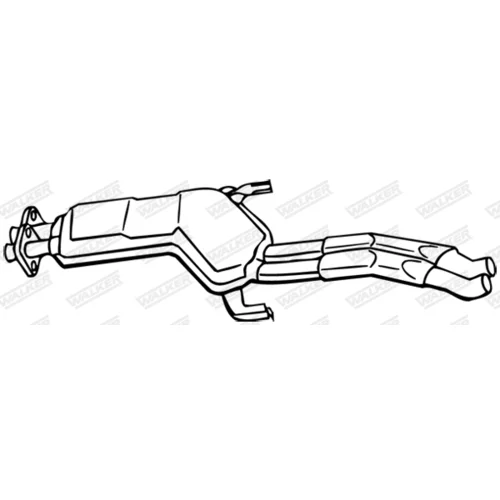 Stredný tlmič výfuku WALKER 19748