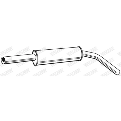 Stredný tlmič výfuku WALKER 21423