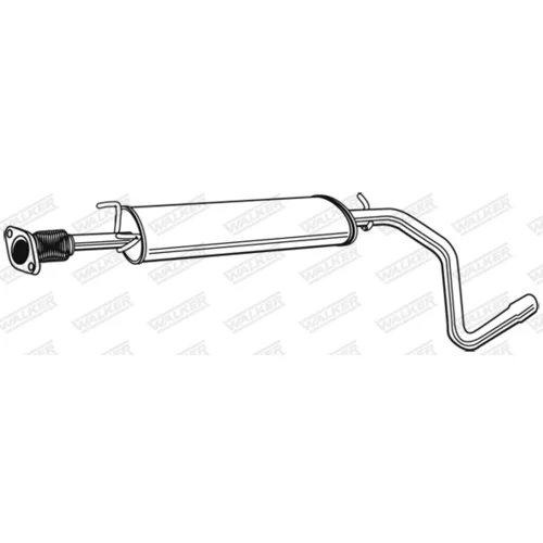 Stredný tlmič výfuku 21498 /WALKER/ - obr. 8