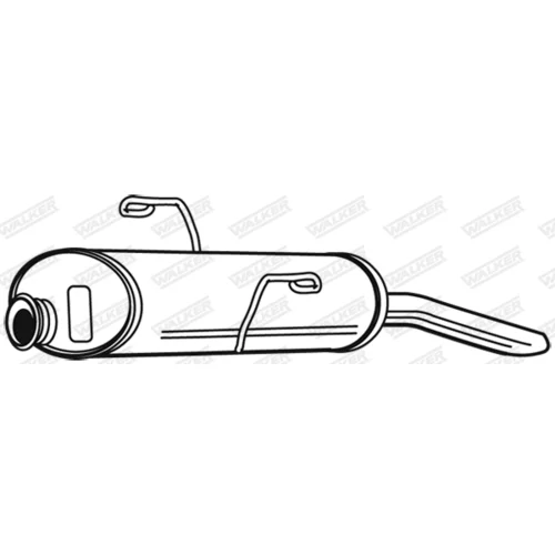 Koncový tlmič výfuku 22870 /WALKER/ - obr. 8