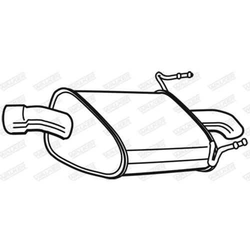 Koncový tlmič výfuku 23036 /WALKER/ - obr. 1