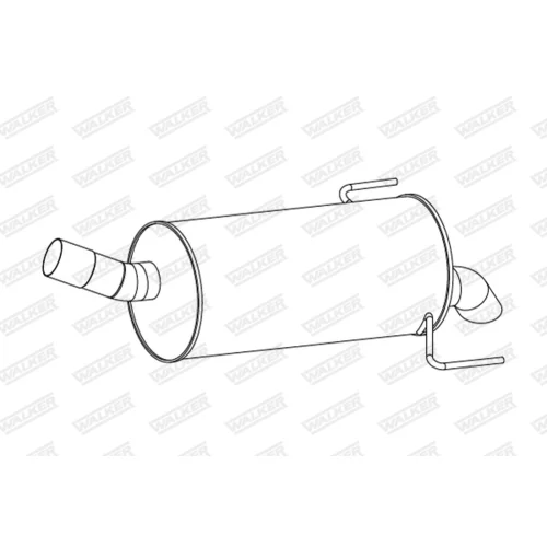 Koncový tlmič výfuku 24317 /WALKER/ - obr. 1