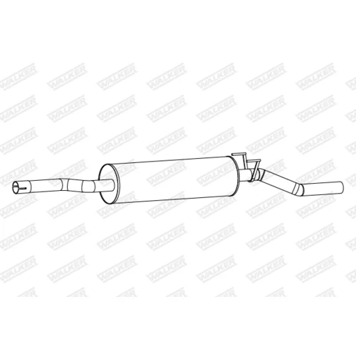 Stredný tlmič výfuku 25235 /WALKER/ - obr. 1