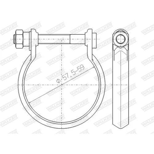 Svorka výfukového systému 80562 /WALKER/ - obr. 8