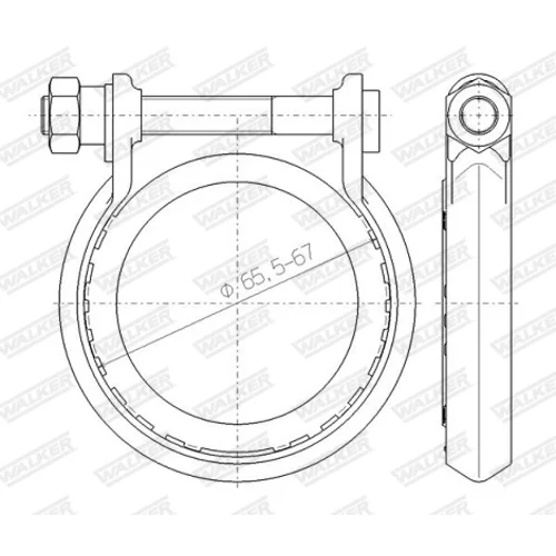 Svorka výfukového systému 80739 /WALKER/ - obr. 2