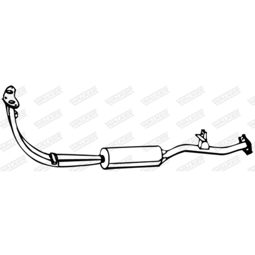 Predný tlmič výfuku WALKER 07610