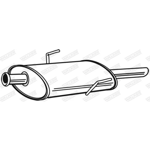 Stredný tlmič výfuku 22479 /WALKER/ - obr. 8