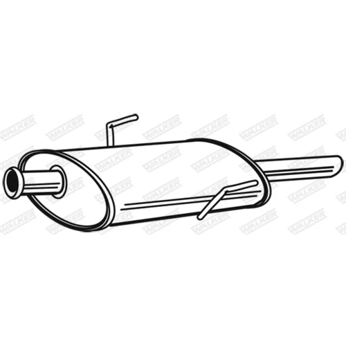 Stredný tlmič výfuku 22530 /WALKER/ - obr. 8