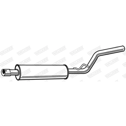 Stredný tlmič výfuku 23303 /WALKER/ - obr. 2