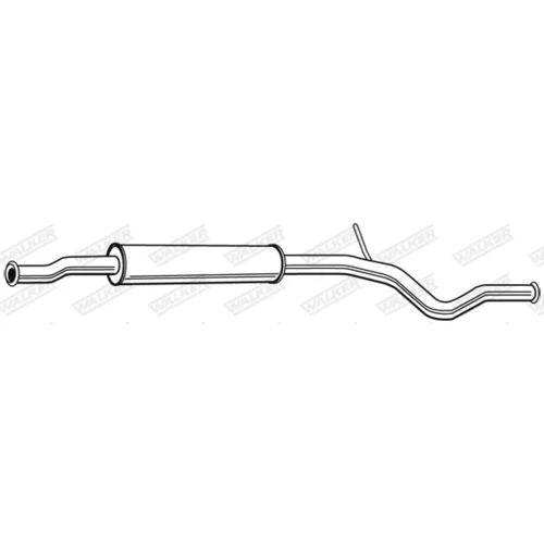 Stredný tlmič výfuku 23386 /WALKER/ - obr. 4